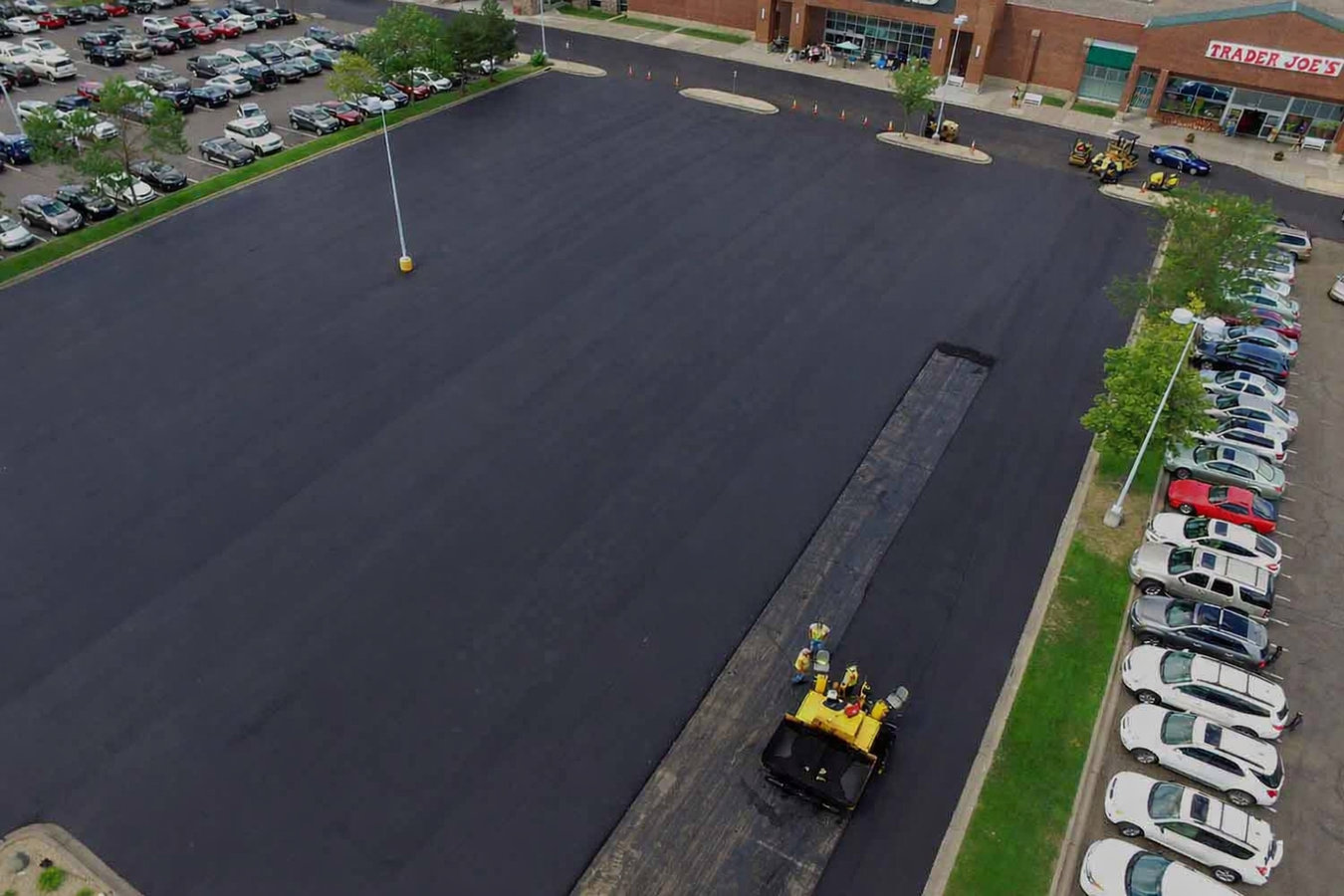 Concrete parking lot building in Lawton, OK